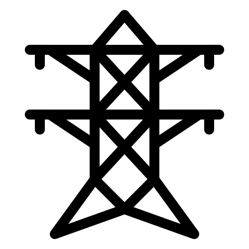 Icono de media tensión para sistemas eléctricos